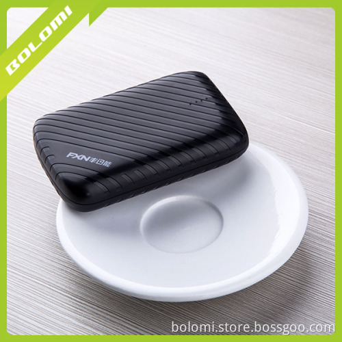 2016 Promotion mini Mobile Charger, Lithium Battery Leather Case Mobile Power Bank 6000mah, smart power bank
